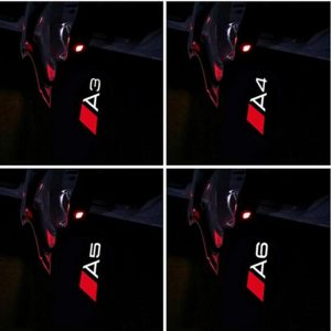 2Pcs LED Car Door Welcome Light Ghost Shadow Lamp For Audi A4 B6 B8 A1 A3 A6 C5 A5 A8 80 A7 Q3 Q5 Q7 TT R8 Logo Projector Lights