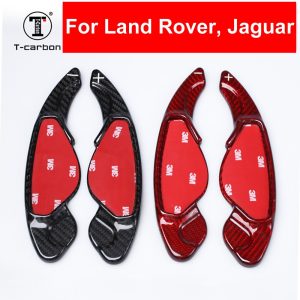 Car Styling Carbon Fiber Steering Wheel Paddle Shifters Shift Extension For Land Range Rover Discovery Sport Evoque Jaguar XE XJ