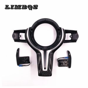 Steering wheel shift paddle for bmw f10 direct shift gear paddle carbon fiber extension replace aluminum paddle dial assembly