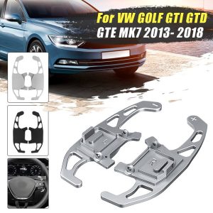 2Pcs Car Steering Wheel Paddle Shift Extend Shifter For VW GOLF GTI R GTD GTE MK7 7 For POLO GTI Scirocco 2014 2015 2016 - 2018