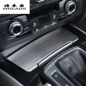 Car Styling switch ignition Handrest Gear panel decoration Cover Stickers Gears Trim For Audi A4 b8 A5 Interior Auto Accessories