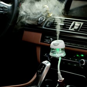 Portable Aromatherapy Fresh Air Purifier Quiet USB Car Humidifier Essential Oil Diffuser Home Led Accessories Mini Office