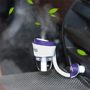 Car air Freshener Purifier Car Air Humidifier Aroma Oil Diffuser Car Air Purifiers with Dual USB 12V Car Charger
