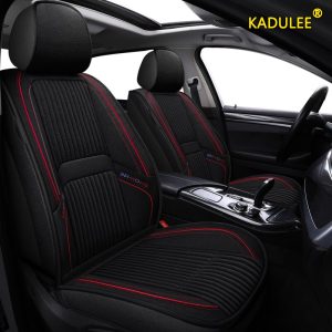 KADULEE flax car seat covers For Skoda Octavia 2 a7 a5 a3
