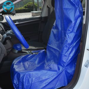 CAR SEAT PROTECTOR COVERS Black Blue Washable PU Leather