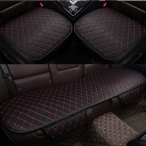 Car Seat Cover Protector Cushion Pad Mat PU Leather Auto Seat