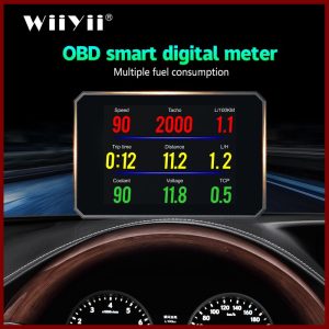 Auto Diagnostic Tool P16 OBD2 Car Engine RPM Gauge