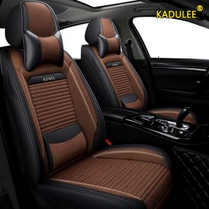 KADULEE flax car seat covers for Citroen c4 c5 c3 C6 Elysee Xsara