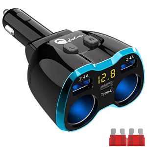 Cigarette Lighter Splitter Adapter 2 Socket Type C