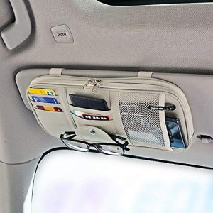 Da by Leather Car Sun Visor Organizer Auto Interior Accessories