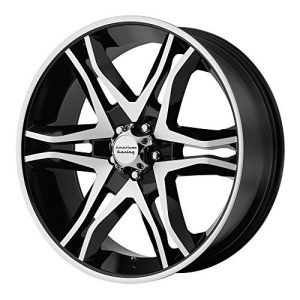 American Racing Black Machined Wheel