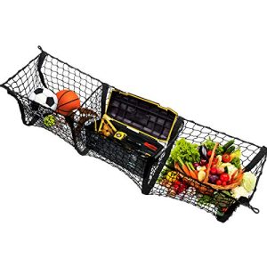 Black Mesh Three Pocket Trunk Cargo Organizer