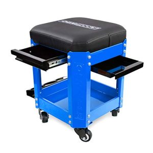 Creeper Seat with 2 Tool Storage Drawers Under Seat