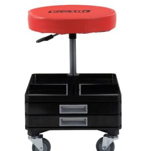 Grey Pneumatic Chair with Dual Tool Tray 300 lb.