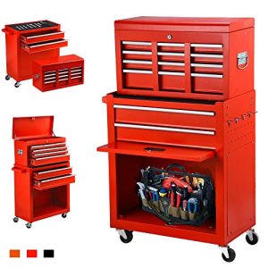 June Win 8-Drawer Rolling Tool Chest,Big Tool Storage Removable