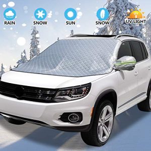 Windshield Snow Cover with Rearview Mirror Cover