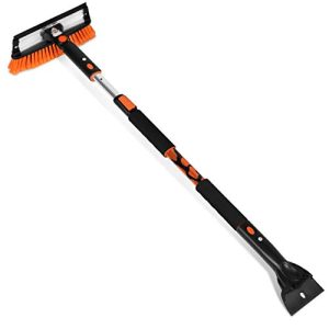 Snow Brush with Squeegee & Ice Scraper for Car or Truck