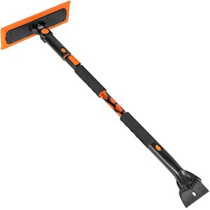 Extendable Foam Car Snow Brush and Ice Scraper with Soft Grip