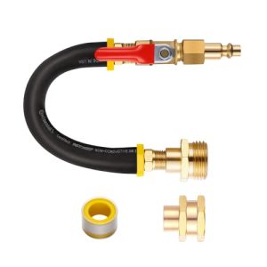 RV Winterizing kit Blowout Adapter with shut off valve