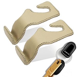 Handmade Genuine Leather Wrapping Headrest Hooks