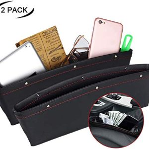 2 Pack Leather Car Seat Organizer
