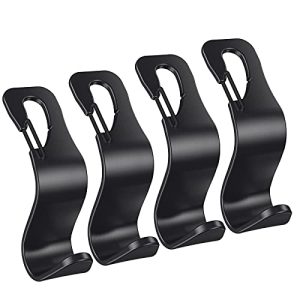 Headrest Hooks for Purses Groceries Bags with Metal Lock