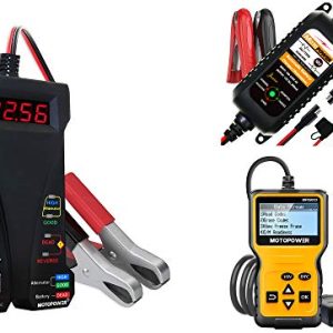 OBD2 Battery Tester with MP00205A 12V 800mA Battery Charger