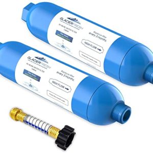 RV Water Filter with Flexible Hose Protector
