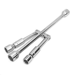 14-Inch Universal Folding Lug Wrench, 4-Way Cross Wrench