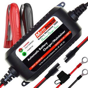 12V 1.5Amp Automatic Battery Charger Motorcycles, ATVs, RVs