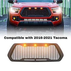 2016-2021 Tacoma Front Grill Mesh Honeycomb with LED Lights