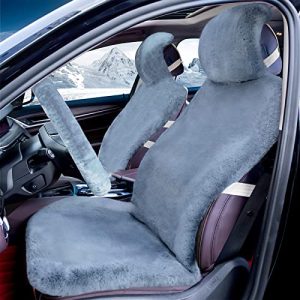 masubons Faux Sheepskin Car Seat Cover