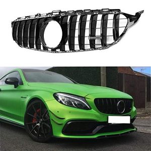C63 AMG Style Front Grill Grille For Mercedes Benz