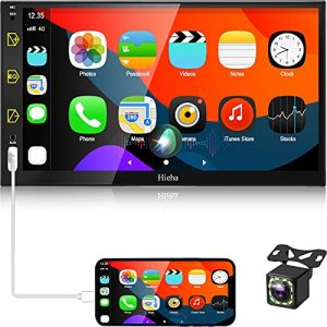 Hieha Double Din Car Stereo Compatible with Apple Carplay