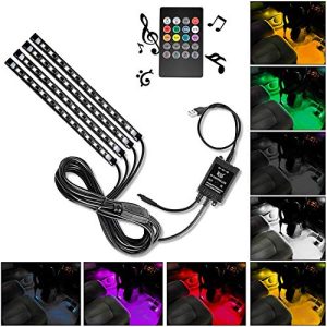 Nilight 4PCS 48 LEDs USB Interior Lights