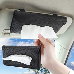 Leather Backseat Sun Visor Tissue Holder