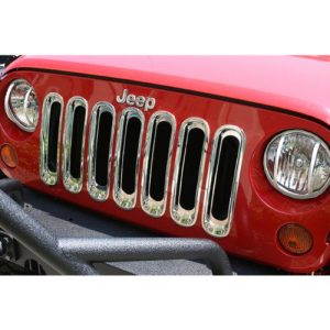 Rugged Ridge Grille Insert Kit, Chrome