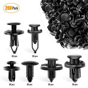 200 Pcs Push Bumper Fastener Rivet Clips