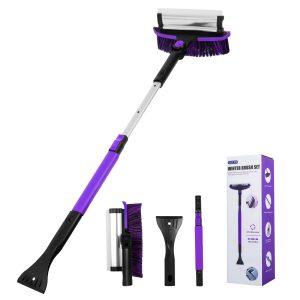 Car Windshield with Ergonomic Foam Snow Brush