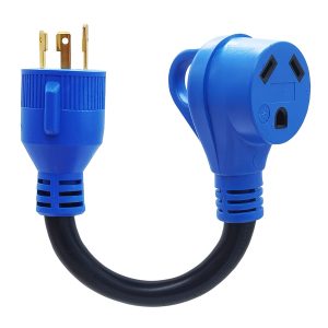 AMOMD Dogbone 30Amp Male to 30Amp Female Power Adapter