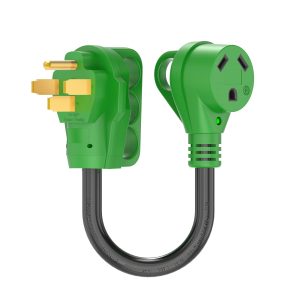 RVGUARD 50 Amp to 30 Amp RV Adapter Cord 12 Inch