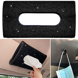 Dermasy Hanging Car Sparkly Crystal PU Leather
