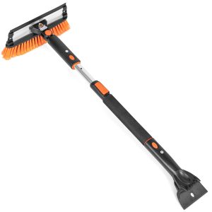 Car Snow Brush with Squeegee & Ice Scraper Extendable