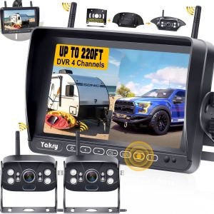 RV HD Wireless Backup Camera 5th Wheels with Adapter