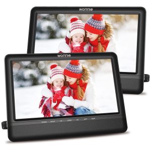 WONNIE 10.5'' Car Dual DVD Player Portable