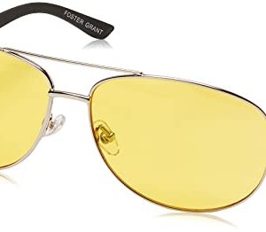 Foster Grant Men's Sunday Driver Aviator Sunglasses