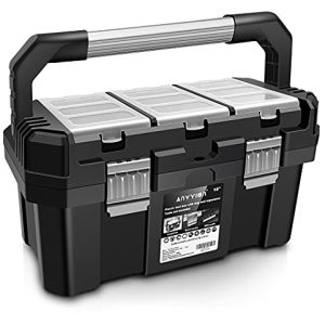Anyyion 18-Inch Tool box with Removable Tray