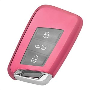 Volkswagen VW Atlas Golf Smart Key Fob Case Pink