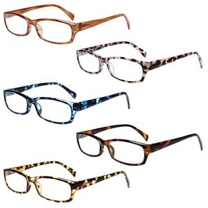 5-Pack Reading Glasses Blue Light Blocking Anti Eyestrain