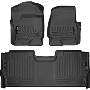 2017-20 Ford F-250 Weatherbeater Front & 2nd Seat Floor Mats